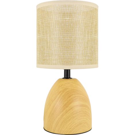 Lampe de table céramique aspect bois JOTA Struhm 1xE14 25W IP20 (1/2)