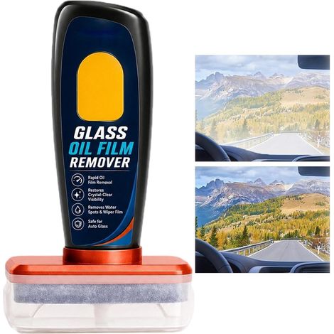 Nettoyant pour vitres, film anti-pluie, clarté cristalline et texture raffinée, effet miroir grâce à sa couche protectrice, produit automobile, solution pour une conduite en toute sécurité (extérieur) (1/5)