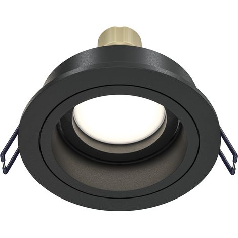 Akron Downlight encastré noir, 1 lumière, GU10 (1/5)