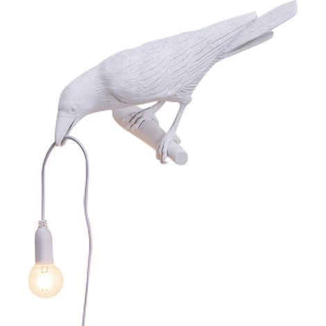 Applique murale oiseau moderne à LED, lampe de chevet oiseau corbeau, lampe décorative pour la maison