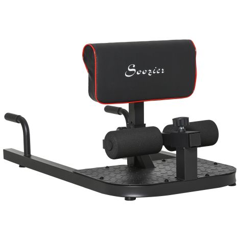 L'attrezzo per squat Sissy Squat 3 in 1 ha una capacità di carico regolabile fino a 120 kg, è realizzato in acciaio nero e funziona come attrezzo per allenare gambe e addominali, consentendo allenamen (1/5)