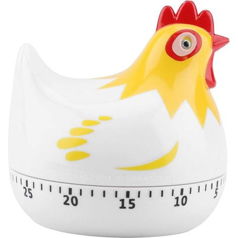 MINKUROW Temporizador De Cocina De Pollo De Dibujos Animados, Temporizador De Cocina Mecánico Giratorio De 55 Minutos Temporizador De Cocina Lindo Recordatorio De Cuenta Regresiva Temporizador De Coci (1/5)