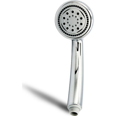 Wassersparende 3 Funktionen Handbrause aus Kunststoff Chrom "Hidra" (1/4)