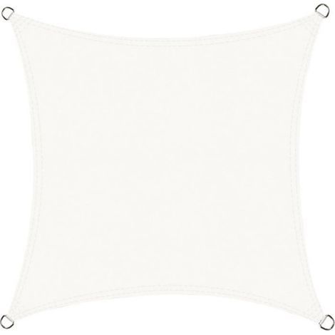 Voile D'ombrage - 2x2 M - Polyéthylène Haute Densité - Protection UV - Extérieur Jardin Terrasse Patio - 1 Pièce (1/4)