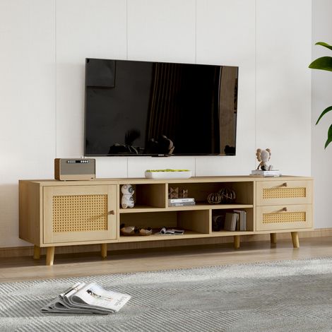 TV Schrank Wohnzimmerschrank Aufbewahrung 160 cm Oak HAVRYA (1/5)
