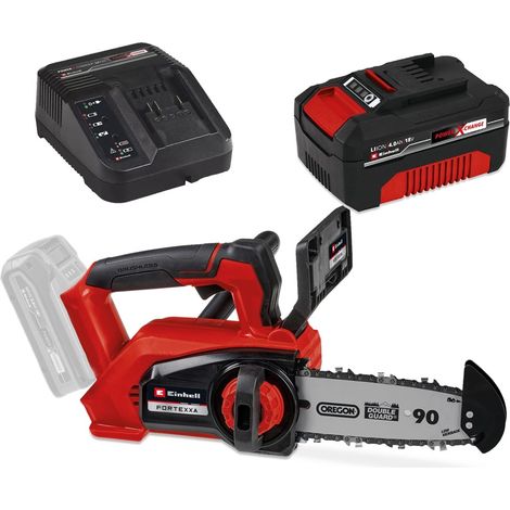 Einhell PXC 18v Cordless Brushless Chainsaw 20cm Top Handle + 4AH Charging Kit (1/5)