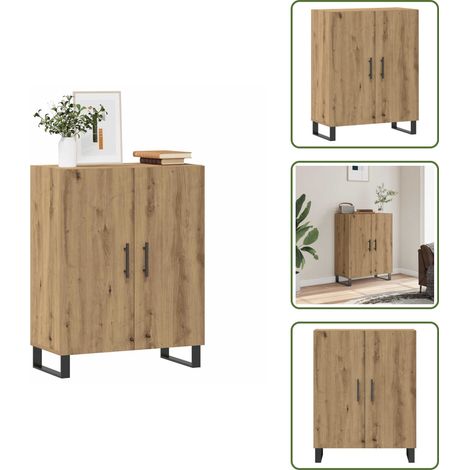 vidaXL Sideboard Artisan-Eiche 69,5x34x90 cm Holzwerkstoff (1/5)