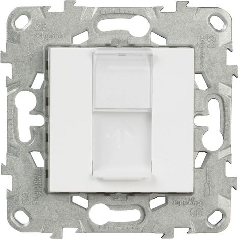Prise RJ45 CAT 6 STP - blanc - Unica - Schneider (1/3)