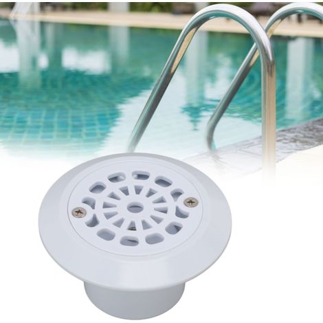[Rejilla de desagüe para piscina] Accesorio para piscina GPO, flujo ajustable, cubierta de plástico resistente, 95 g (1/5)