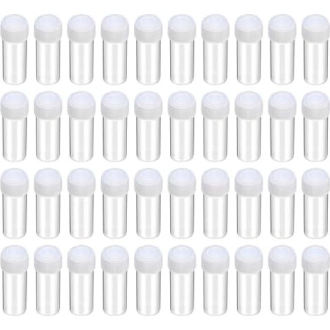 40 Pièces Tubes à Essai en Plastique 5ml Gradué avec Bouchon à Vis pour Laboratoire,Cryotubes En Plastique Tubes Cryogéniques Gradués Tube à Échantillons (1/4)