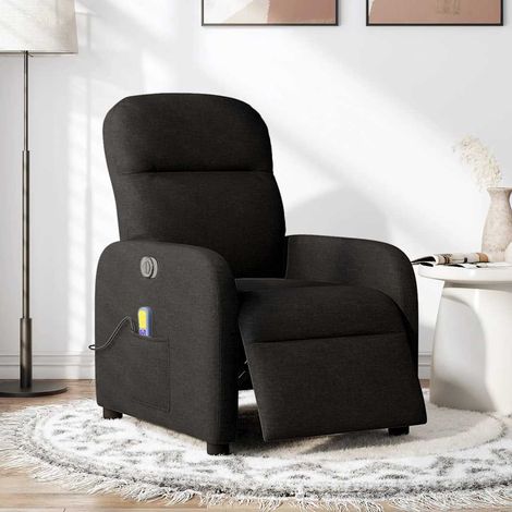 Maison Exclusive - Massagesessel Elektrisch Schwarz Stoff