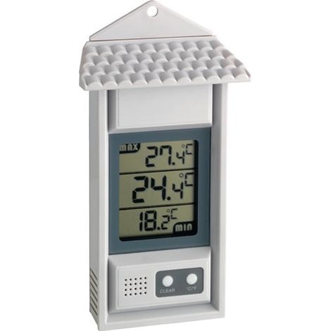 Thermometer Messbereich -20 bis 70 °C H150xB80xT29mm Kunststoff