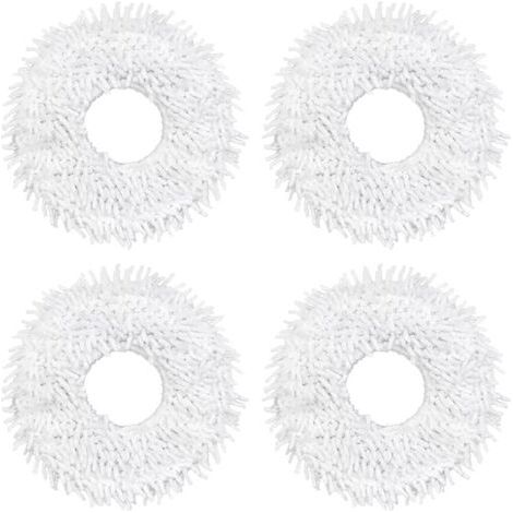 Accessories for the 2-in-1 robot mopping station, mopping pads, 4 mopping cloths… (white)--DTEKGAZ