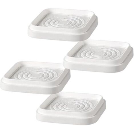 Furniture Height Risers - 4 Pieces Adjustable Stackable Anti-Slip Bed Legs Riser Blocks for Sofa Table Washing Machine Fridge Desk Cabinet (1/5)