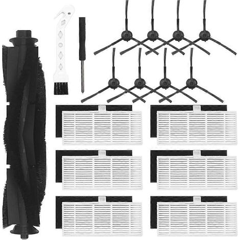 Kit d'accessoires de rechange pour aspirateurs robots IHome AutoVac Nova et Ultenic T10 Elite, comprenant brosses, filtres et plus encore. (1/5)