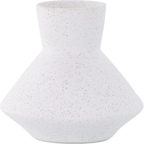 Vase Design "Rellis" 22cm Blanc (1/4)