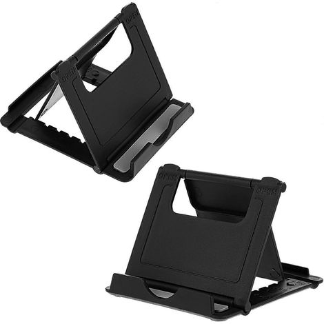 Lot de 2 supports de téléphone pliables, mini support pour téléphone et tablette multi-angles, support portable. (1/5)