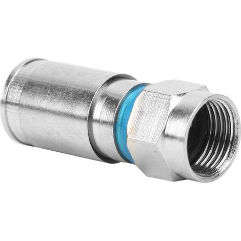 10 Stück RG6 UK Kompressionsstecker Typ F Kabelantennen-Video-Satellitenadapter (F-008) (1/5)