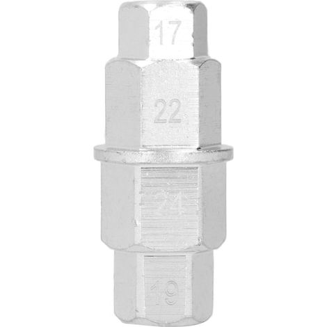 Innensechskantschlüssel für Motorrad-Vorder-/Hinterradachsen, Ausbauwerkzeug für 17/19/22/24-mm-Achsen, silbergrau (1/5)