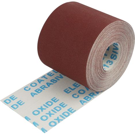Rouleau de Papier Abrasif de Haute Qualité, Grain 180,93 mm x 10 m,Adapté pour Ponçage à Sec et Humide,pour Bois et Métal, Compatible avec Ponceuses Manuelles et Vibrantes Bullet Points (Grain180) (1/5)