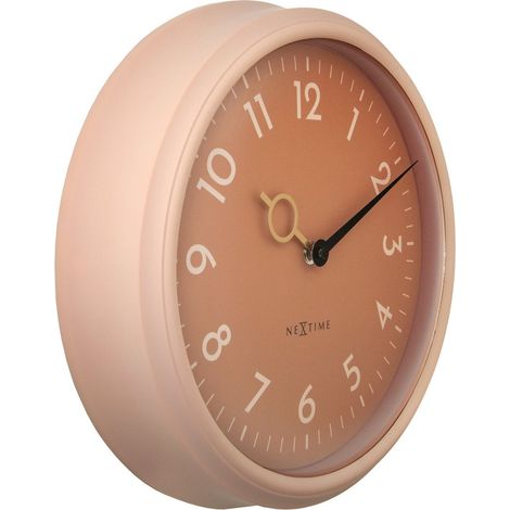 Horloge Murale Silencieuse 30,5 cm en ABS et Verre Bombé Design Moderne Minimaliste - PANGIVO (1/5)