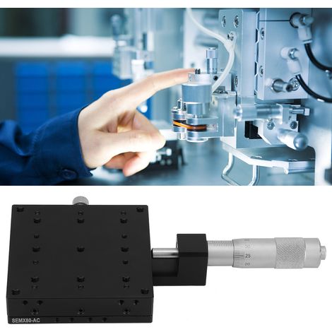 X-Mikrometer-Präzisionsterbänke mit manueller Feineinstellung und Kreuzrollenlagerung, 80 x 80 mm (1/5)
