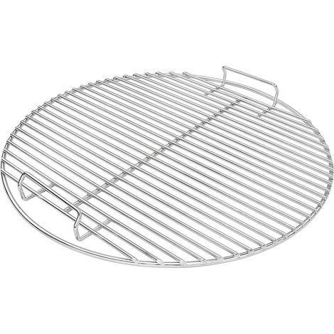Parrilla de cocción de acero niquelado pulido para barbacoas Weber, Jom Barbecue Grill, Smokey Mountain Cooker Smoker, Bar-B-Kettle, 44,5 cm (1/5)