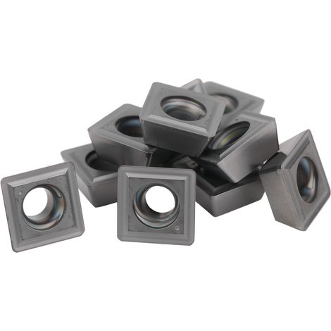 10 pièces plaquettes carbure cémenté pour tour CNC, lames de tournage SPMG090408-TG LF6018, outil industriel (1/5)