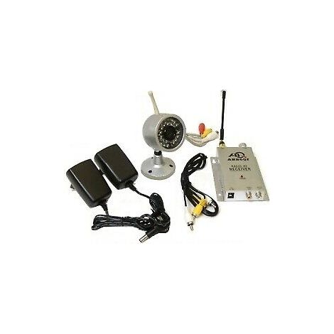 Kit videosorveglianza wireless ricevitore 200m con telecamera ad infrarossi