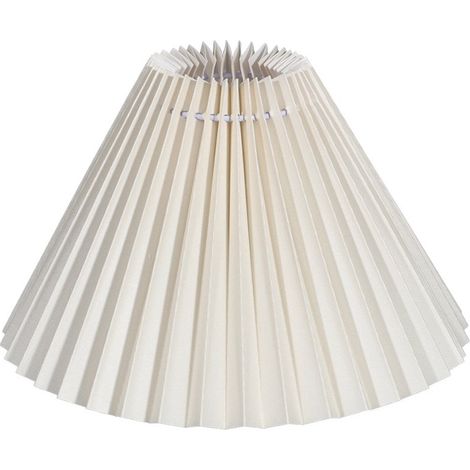 Abat-jour en tissu plissé e27 - accessoire d'éclairage pour la maison et le bureau h 28cm (1/4)
