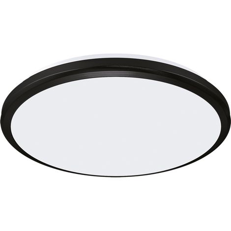 Plafonnier extérieur rond LED 18W 4200K IP54 noir Ø26 (1/2)