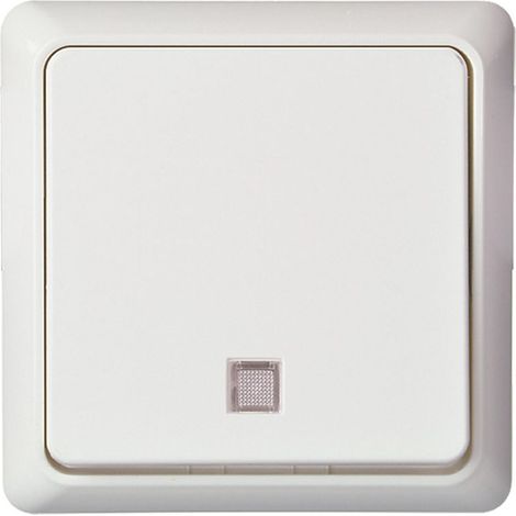 Bouton-poussoir lumineux Elso UP, blanc pur 252134