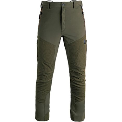 Kapriol – Pantalon de jardinage technique extensible – Tissu 91% nylon hydrofuge – Genoux préformés – Ouvertures d'aération latérales
