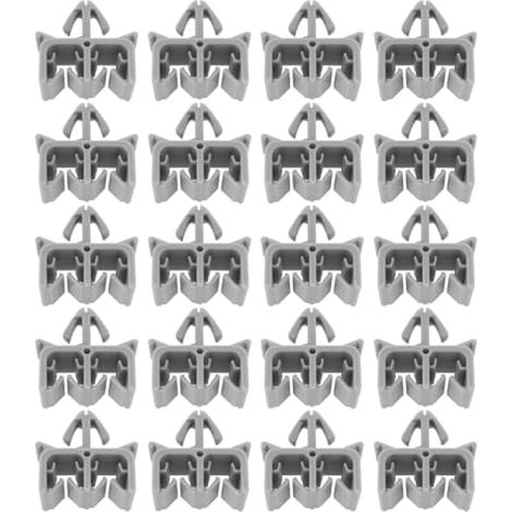 20 pièces Clips de retenue de conduite de frein, 32,5 x 17 mm, en plastique, compatibles VW et Toyota (1/4)