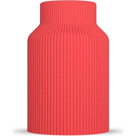 Vase Rabella - Vase décoratif moderne pour herbe de la pampa et fleurs séchées - Style scandinave pour salon - Objet design 3D en plastique (PLA) - Léger et incassable (1/5)
