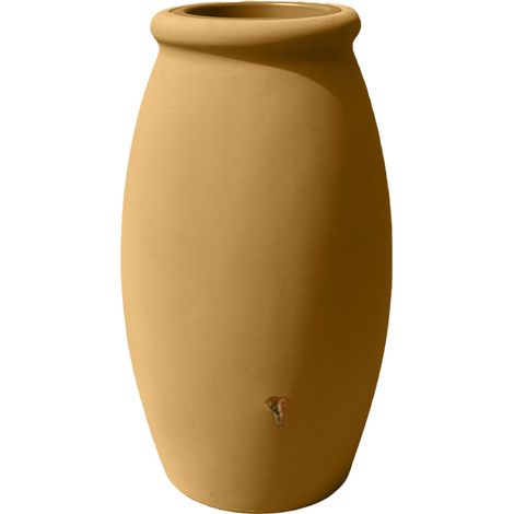 Récupérateur d'eau de pluie 1000 L – Jarre rotomoulée beige – Design durable pour jardin – Idéal pour conservation d'eau – Bellijardin
