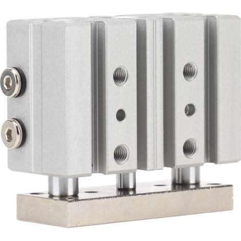Luftzylinder, pneumatisch, 3 Kolbenstangen, 3 Wellen, doppeltwirkend, 0,15–1,0 MPa, TCM12 10S Zubehör (1/5)