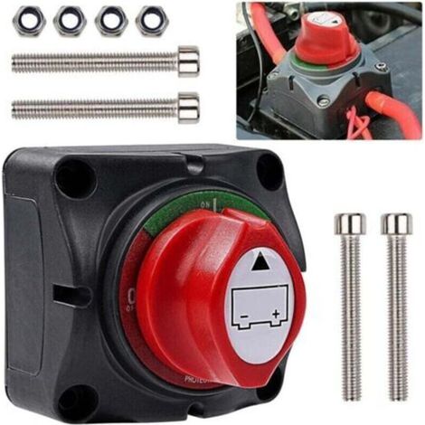 Coupe Circuit Batterie 12v-48v: Coupe Batterie Voiture 48v 275A Interrupteur Sectionneur - Commutateur D'isolateur de Batterie pour Bateau Camion Camping Car Tracteur