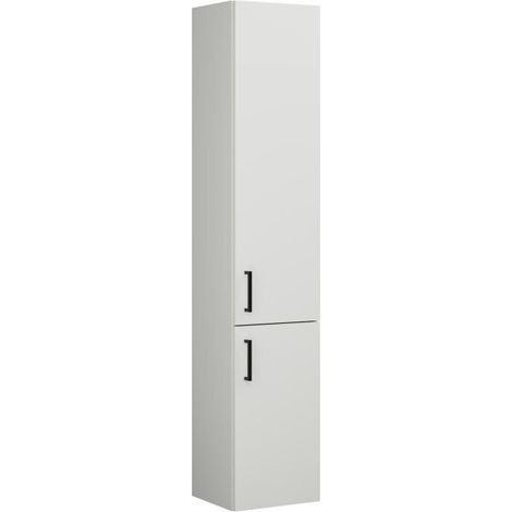 Armoire haute Burg Eqio en mélaminé blanc brillant 1760 x 350 x 320 mm GR0234