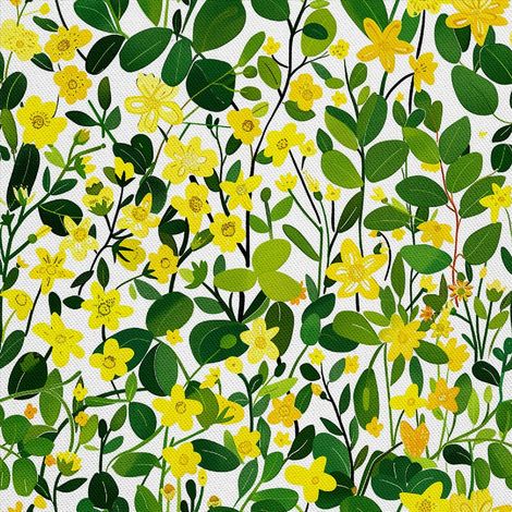 Tissu décoratif d'extérieur Oxford - Motif printemps I DX7112 (1/5)