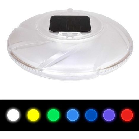 Schwimmende Solarlampe für Pools 18 cm mehrfarbig 58111
