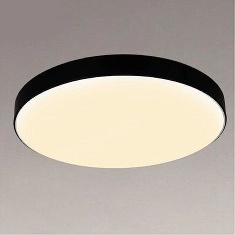 Trade Shop - LED-Deckenleuchte, 70 W, rund, schwarzer Kronleuchter, natürliches Licht, 02607 -