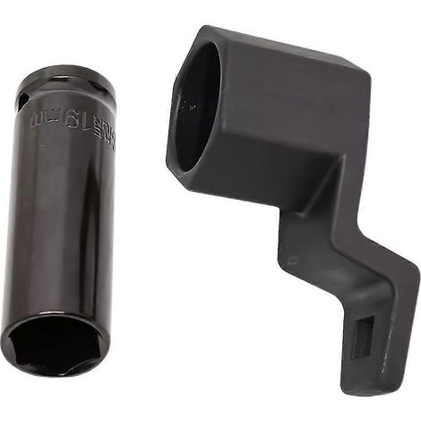 Outil de support de clé pour vilebrequin de moteur, douille de 50 mm pour le démontage de la poulie de vilebrequin et douille de 19 mm pour moteur Honda Acura (1/5)
