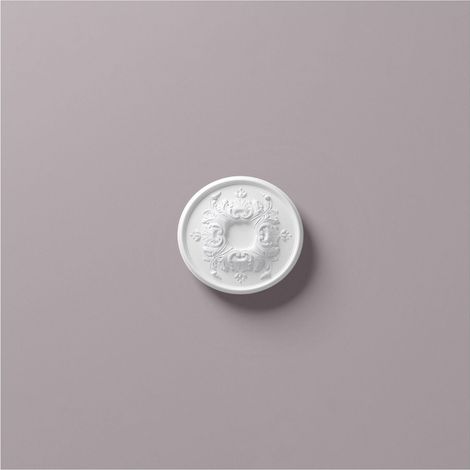 Rosetón NMC R1520 ARSTYL Noel Marquet Elemento decorativo diseño atemporal clásico blanco diámetro 40 cm (1/3)
