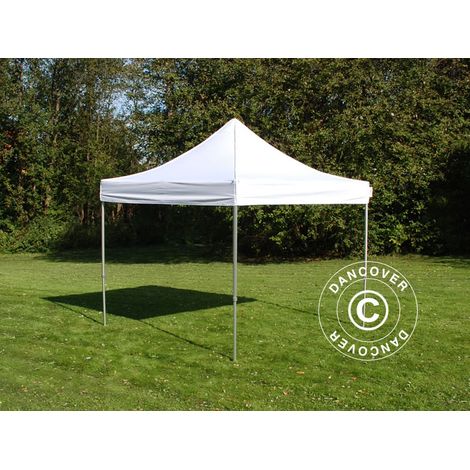 Tente pliante Chapiteau pliable Tonnelle pliante Barnum pliant FleXtents PRO Steel 3x3m Blanc, Ignifugé (1/5)