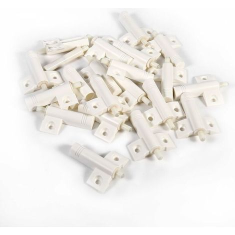 Amortisseurs de portes d'armoires 20pcs Tampons doux pour placard de cuisine, armoire de chambre et d’autres Butée de porte anti collision Lot de 20 (blanc) (1/5)
