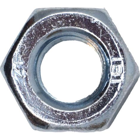 Metalmate Hexagon Full Nut ZP M10 - Box of 50 Steel Nuts