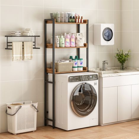 Badezimmerregal über der Toilette mit Regalböden, 165 cm (1/2)
