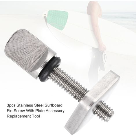 Vis de fixation d'aileron de surf amovible, boulons de sécurité pour planche, attaches pour dérive de surf (1/4)