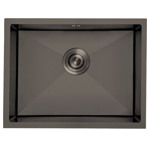 Fregadero Omega Negro Pavonado 50x45 cm Bajo Encimera